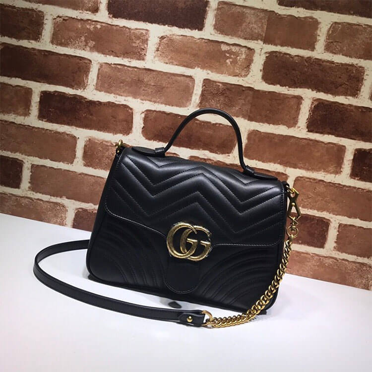 G*u*i gg marmont small top handle bag