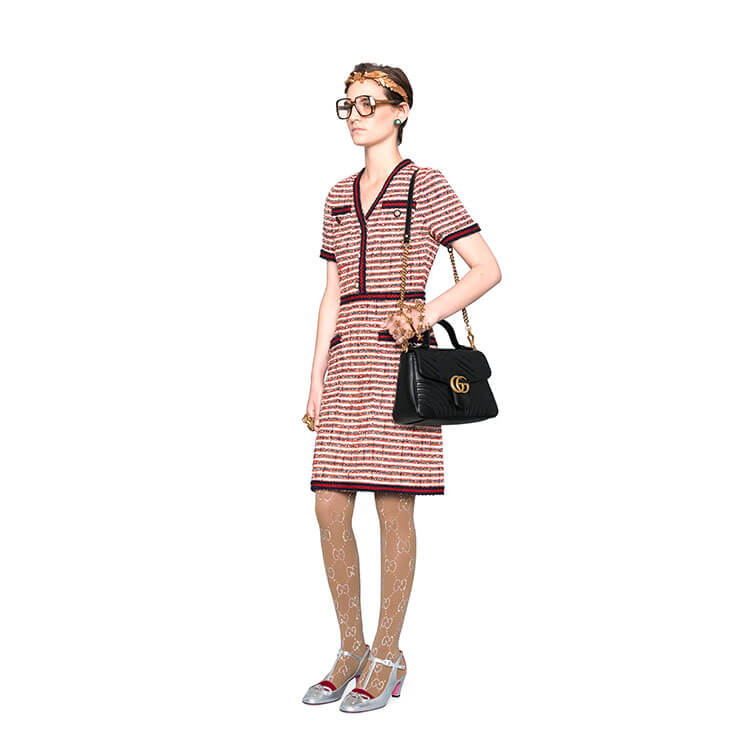 G*u*i gg marmont small top handle bag