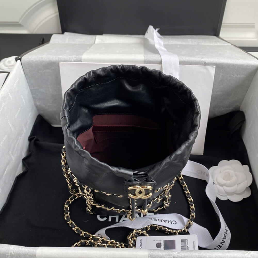 Ch*el small drawstring bag